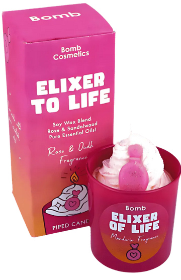 Elixir of Life Piped Glass Candle