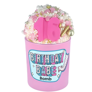 Birthday Babe Glow Up Bath Bomb & Candle Duo