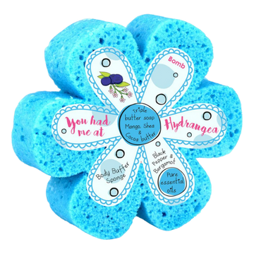You Had Me At Hydangea Body Buffer Shower Sponge