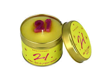 21st Birthday Tin Candle