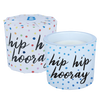 Hip Hip Hooray Wrapped Candle