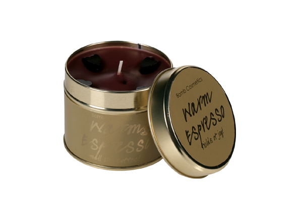 Warm Expresso Tin Candle