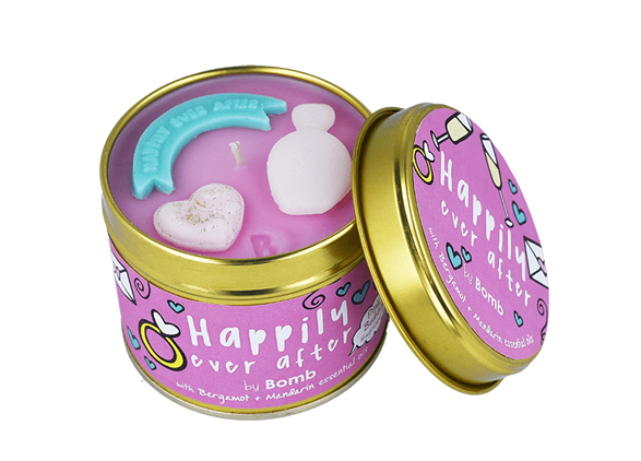 Happily Ever After Tin Candle