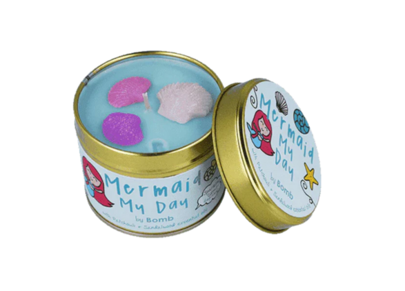 Mermaid My Day Tin Story Candle