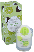Coconut & Lime Piped Glass Candle