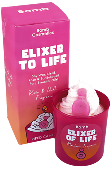 Elixir of Life Piped Glass Candle