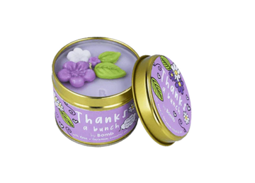 Thanks A Bunch Tin Story Candle