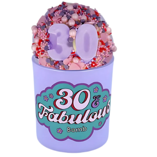 30 & Fabulous Glow Up Bath Bomb & Candle Duo
