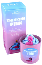 Thinking Pink Piped Glass Candle