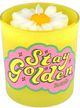 Stay Golden Flower Piped Glass Candle