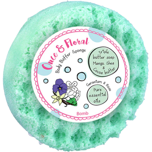 Once & Floral - Exfoliating Body Buffer With Shea Butter & Pure Essential Oils
