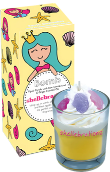 Shell-ebrations  Piped Candles