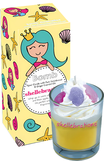 Shell-ebrations  Piped Candles