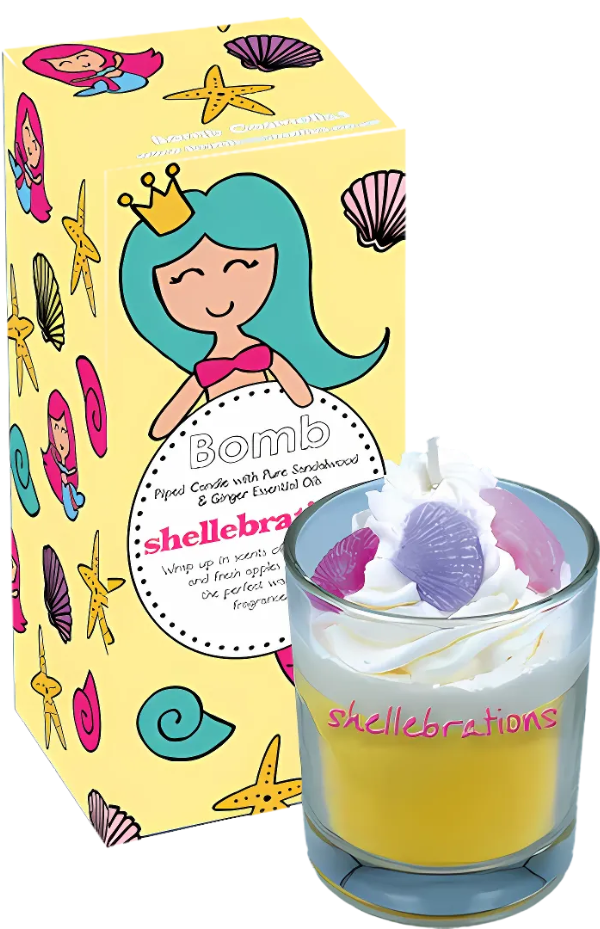 Shell-ebrations  Piped Candles