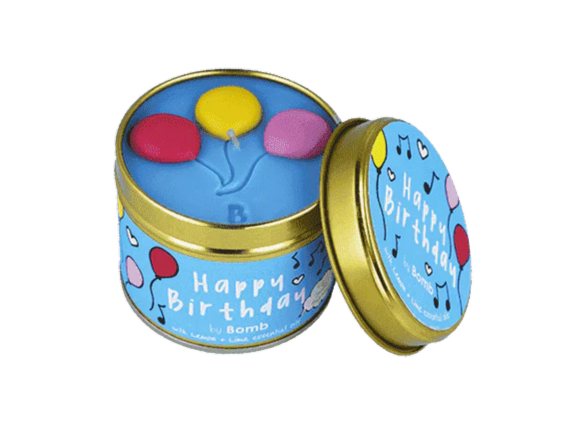 Happy Birthday Tin Story Candle
