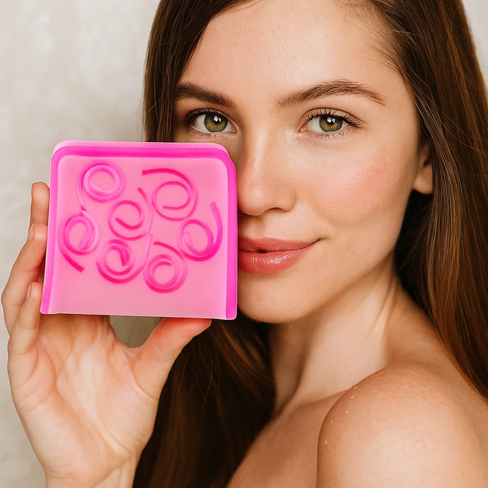 Pink Pamper Soap Sliced