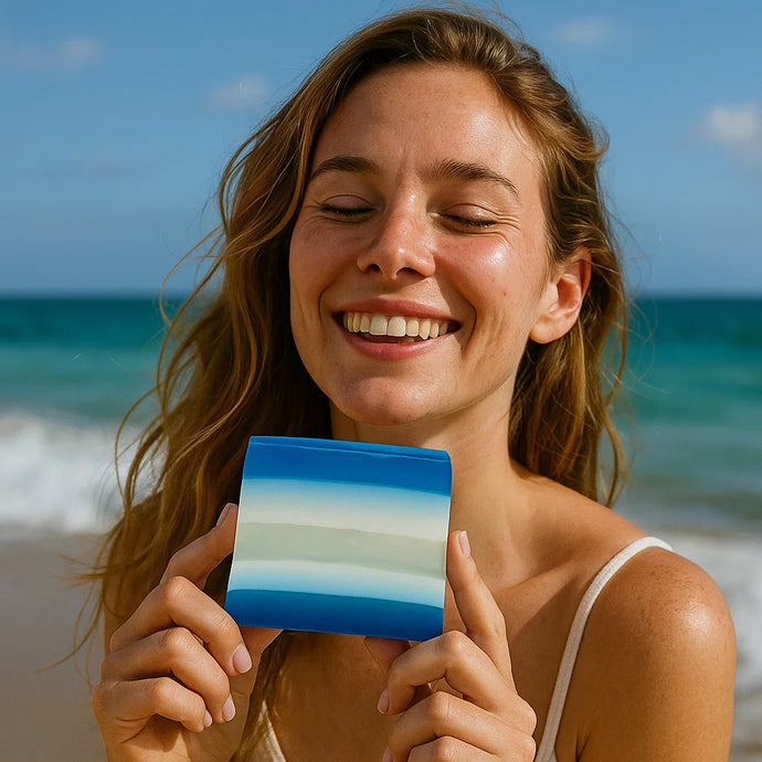 The Big Blue Sliced Soap