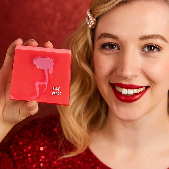 Ruby Vegas Soap Sliced