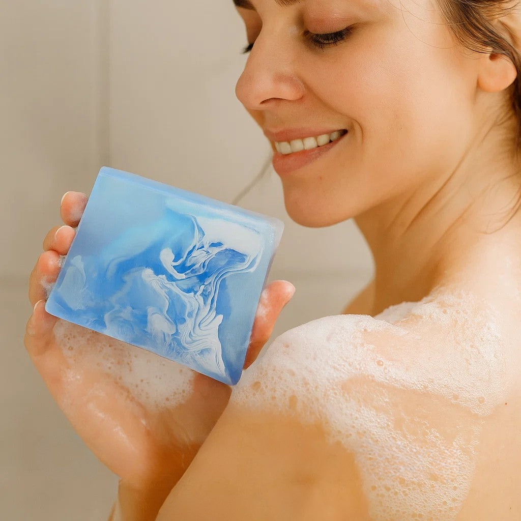 Crystal Waters Soap Sliced