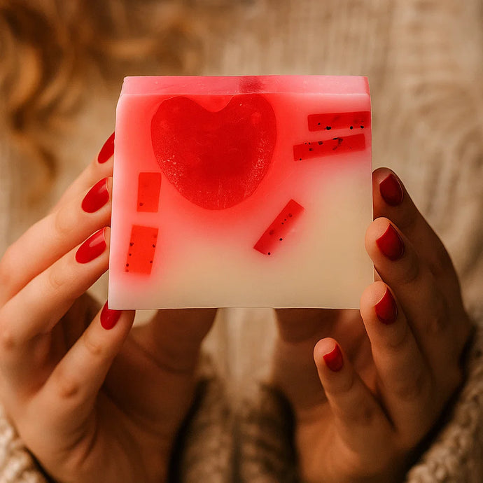 Crazy Cupid Soap Sliced
