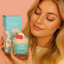 Jade  Princess Piped Glass Candle