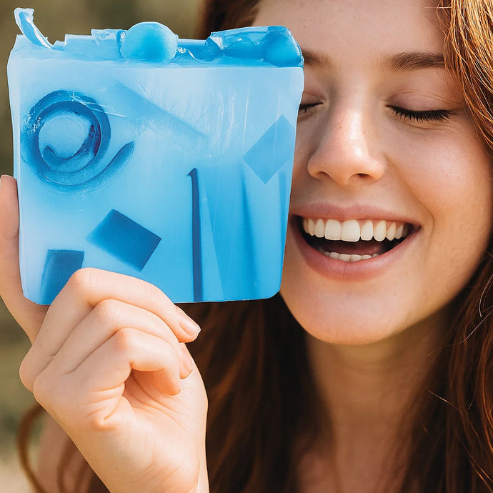 Peppermint Patch Soap Sliced