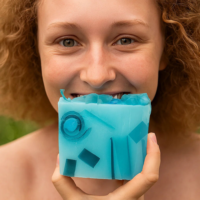 Peppermint Patch Soap Sliced