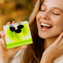 Olive Blossom Soap Sliced
