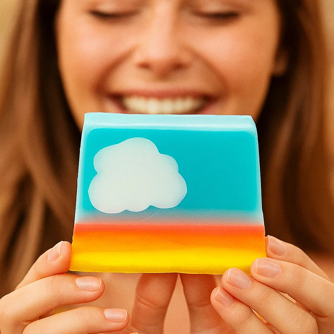 Mrs Bluesky Soap Sliced