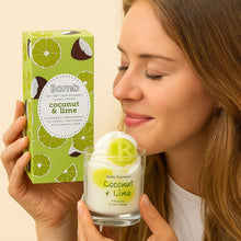 Coconut & Lime Piped Glass Candle