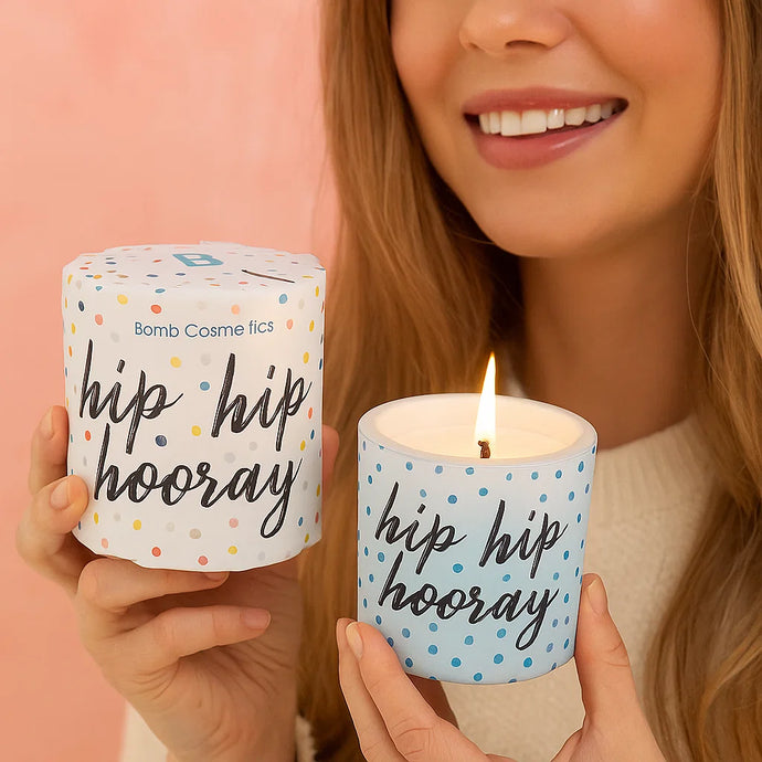 Hip Hip Hooray Wrapped Candle