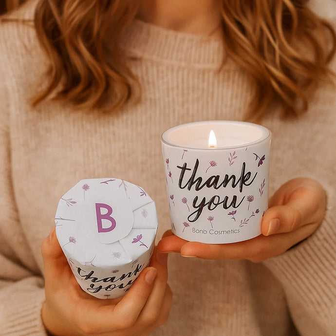 Thank You Wrapped Candle