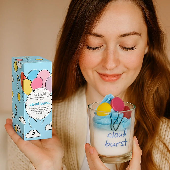 Cloud Burst Pipped Candle