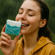 Dancing in the Rain Soap Sliced