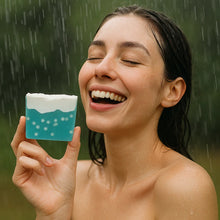 Dancing in the Rain Soap Sliced