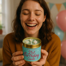 21st Birthday Tin Candle