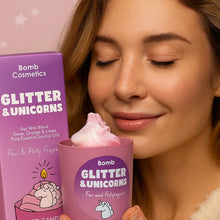 Glitter and Unicorns Piped Candle