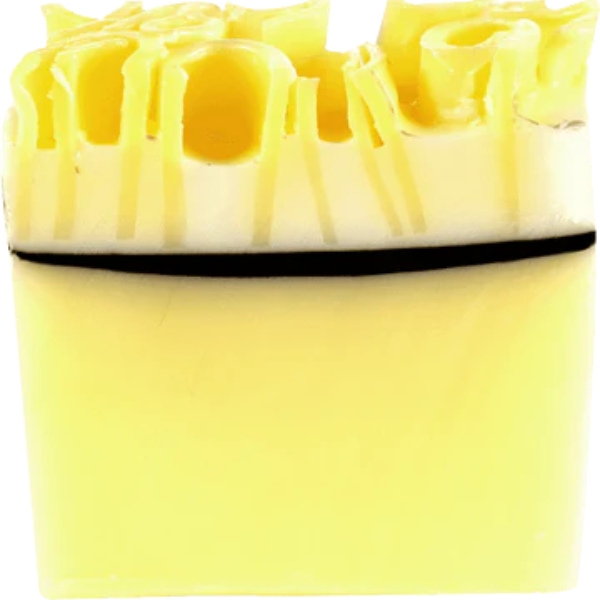 Lemon Meringue Soap Sliced