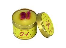 21st Birthday Tin Candle