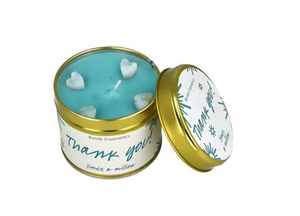 Thank You Tin Candle