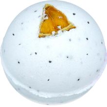 Lemon & Poppy Seed vegan RAW bath bomb