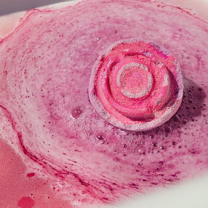 Amethyst Rose Vegan Raw  Bath bomb