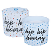 Hip Hip Hooray Wrapped Candle