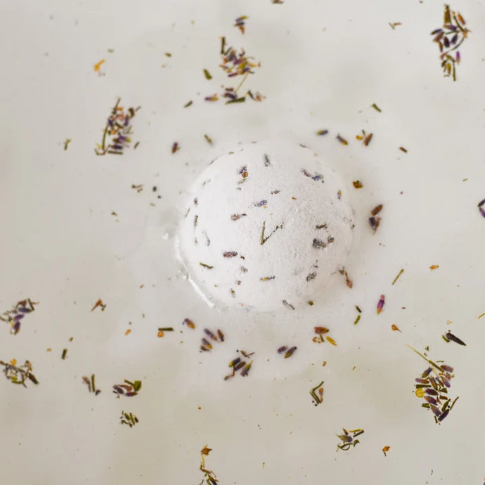 Lavender vegan RAW bath bomb