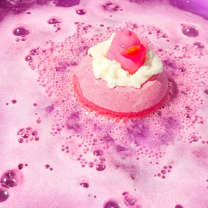 Pink Ducky Toy Bath bomb