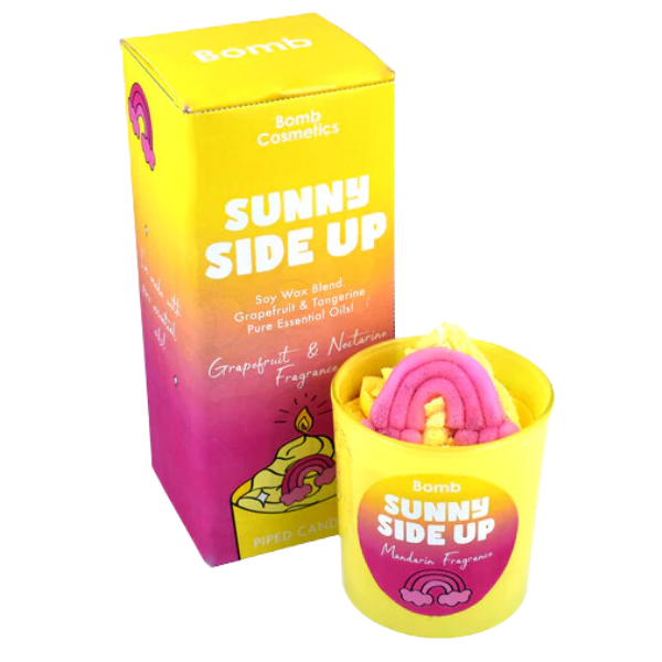 Sunny Side Up Piped Candle