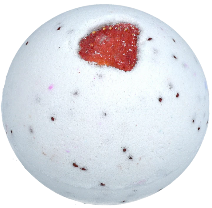 Sweet Strawberry Vegan Raw bath bomb