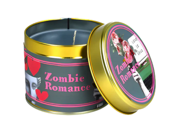 Zombie Romance Tin Candle