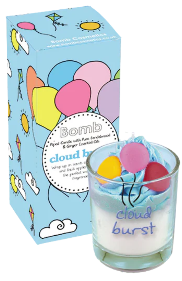 Cloud Burst Pipped Candle