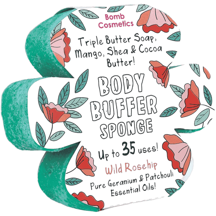 Wild Rosehip Body Buffer Sponge